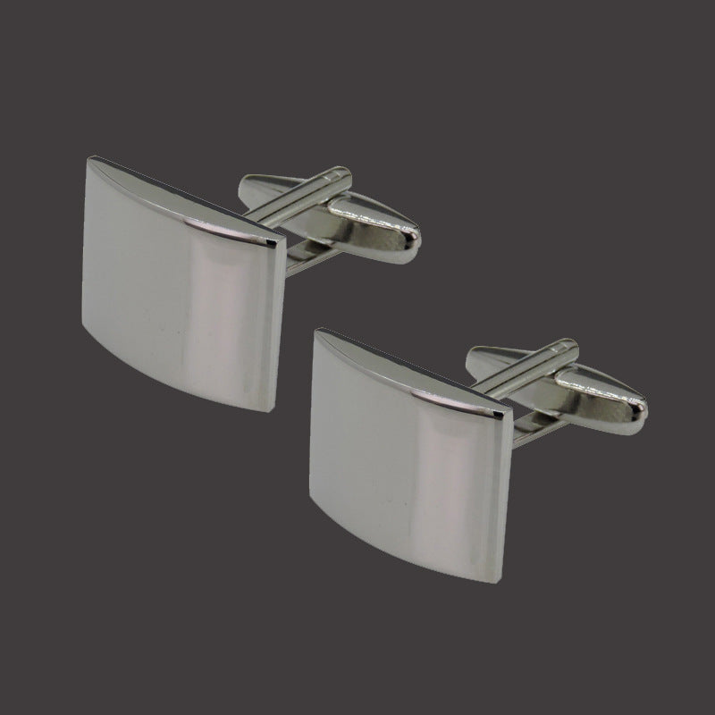 Copper Black Golden And Silver Laser Metal Cufflinks For Men