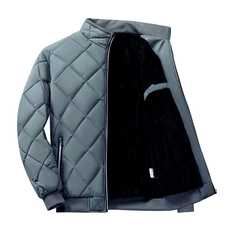 Men's Stand Collar Trendy Warm-keeping Cotton-padded Jacket