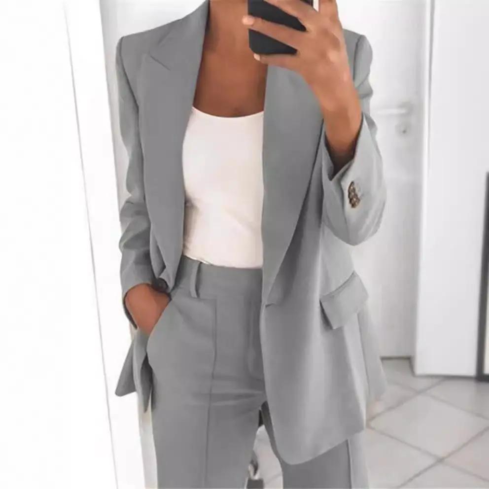 Women's Fashion Leisure Suit Trousers Suit by GJG Denim