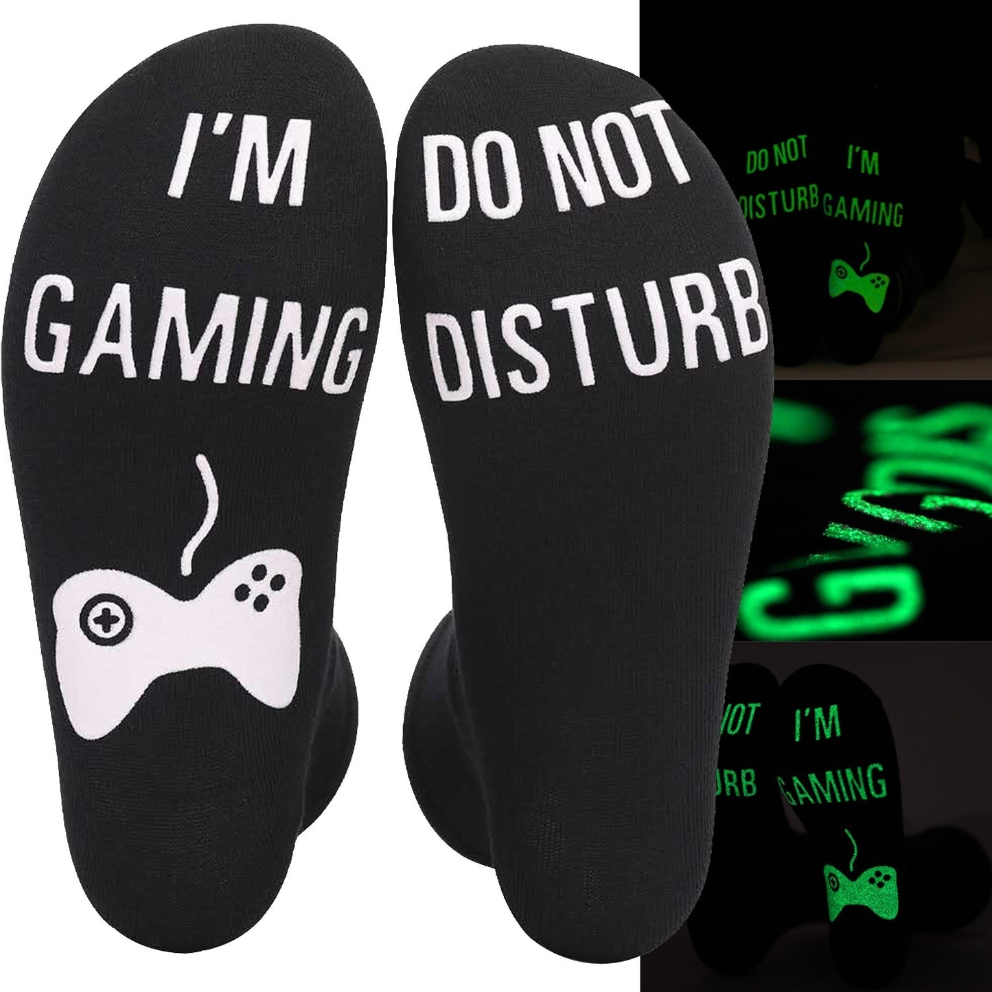 Men's Pure Cotton "I'm Gaming Do Not Disturb" Socks