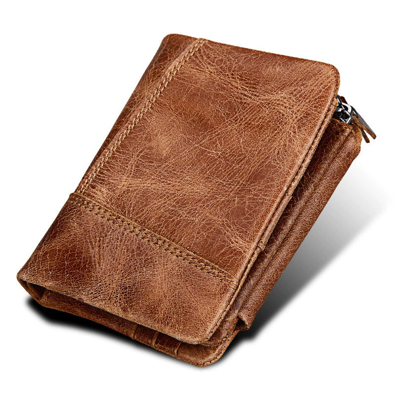Retro Leather Wallet For Men Multiple Card Slots