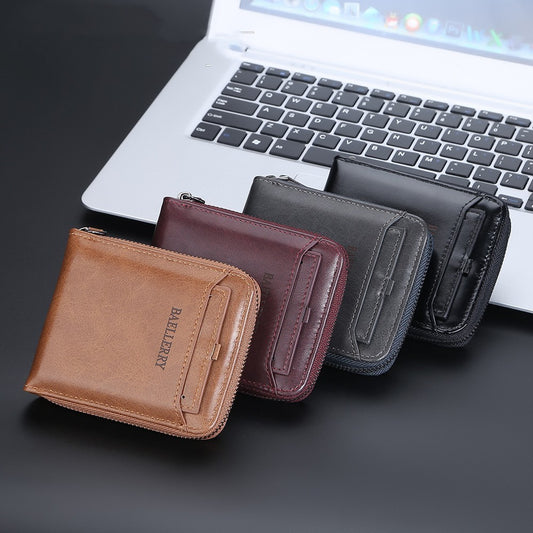 Men's Business Retro Multi Card Slots Wallet