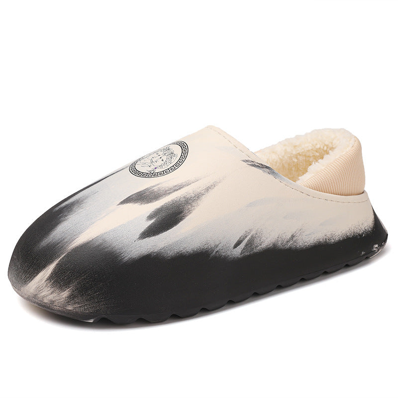 Men Waterproof Warm Cotton Slippers
