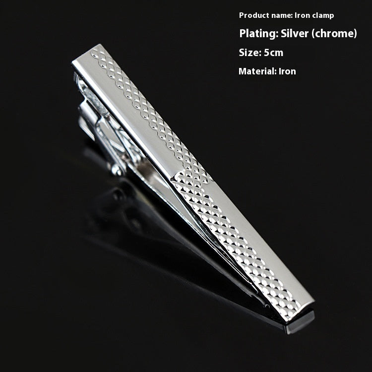 Men's Business Silver Simple Fashion Short Tie Clip