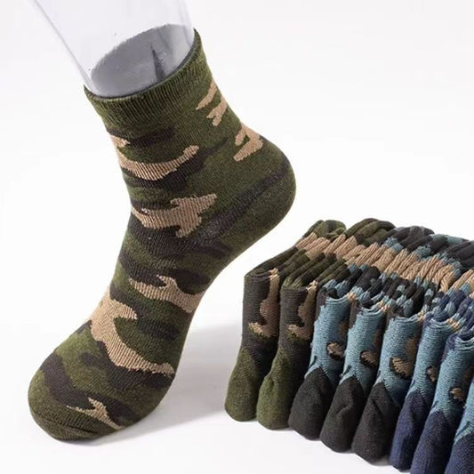 Men's Camoflauge Polyester Cotton Tube Socks