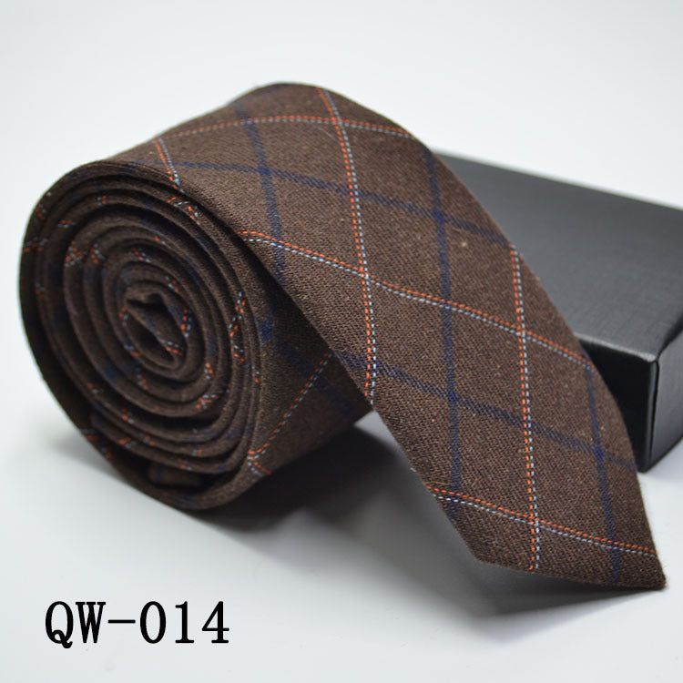 Men's Super Narrow Wool-like Elegant Tie