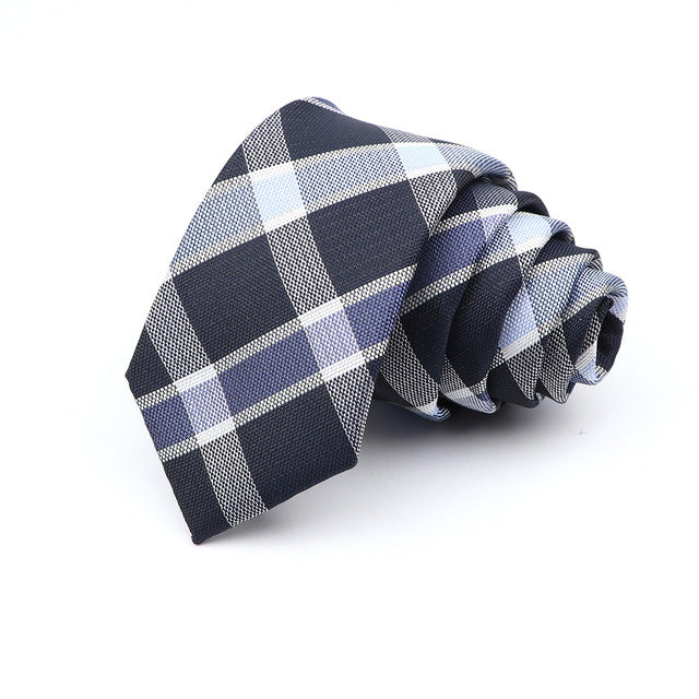 Men's 6cm Casual Ties Skinny Tie Fashion Polyester Plaid
