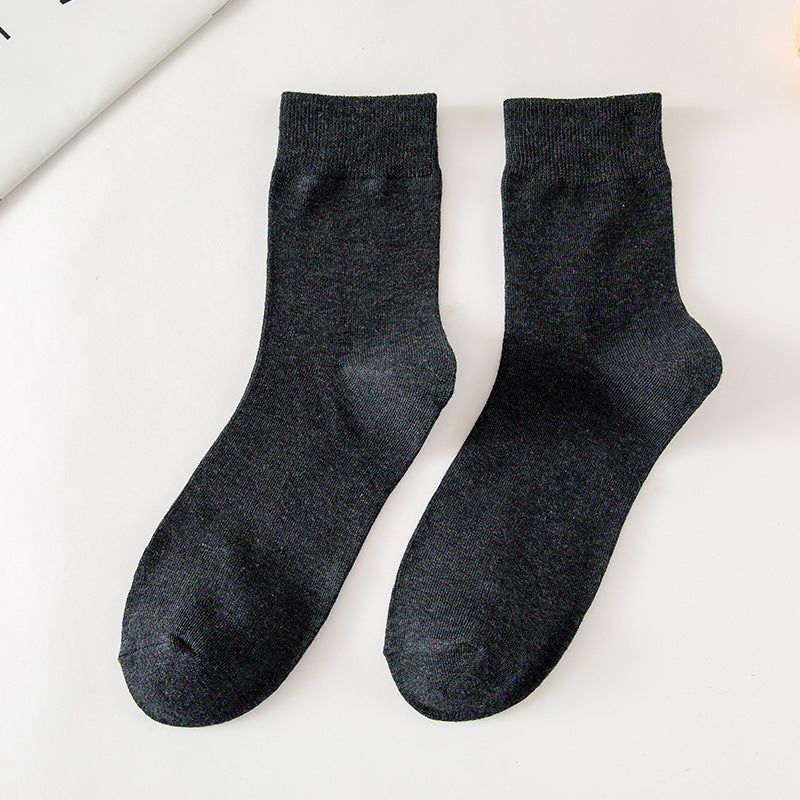 Men's Solid Color Socks