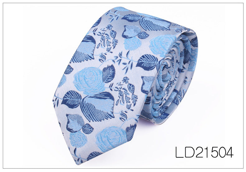 Men's Casual Fashion 6cm Flower Graffiti Tie