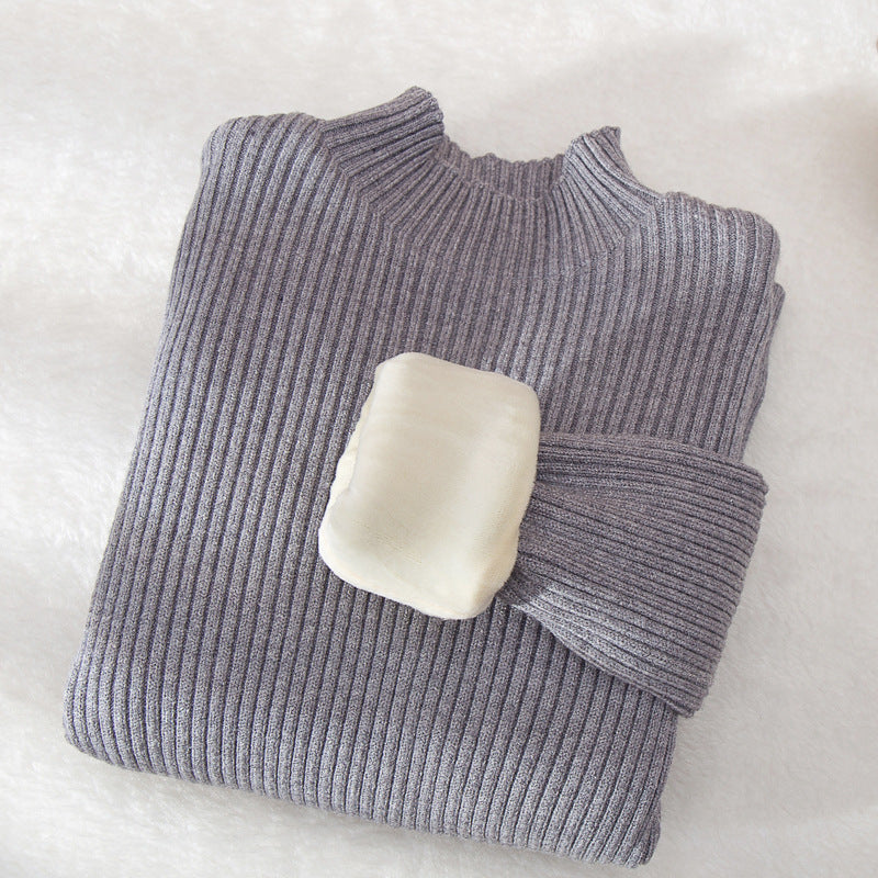 Children's Mock Neck Sweater Knitwear Top
