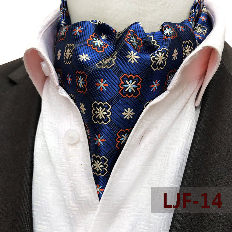Men's Jacquard Polyester Scarf
