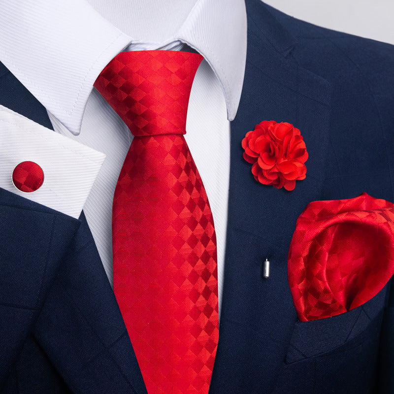 Men's Tie and Pocket Square Combo