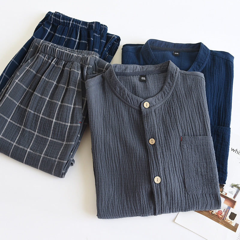 Men's Cotton Gauze Pajama Set