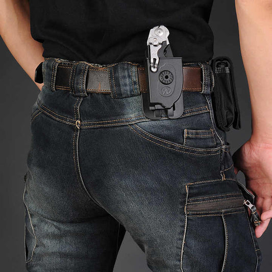 Men's Tactical Straight Leg Slim Jeans