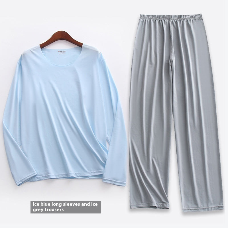 Men's Long-sleeved Pajamas Set