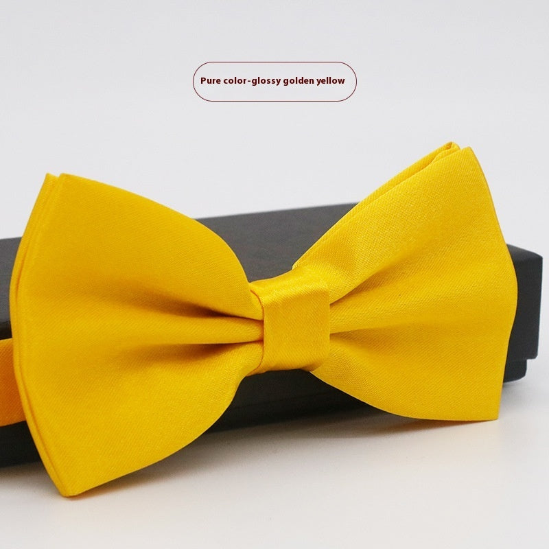 Men's Solid Color Bow Tie