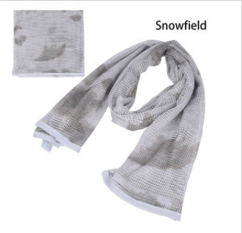 Men's Long Camouflage Multi-purpose Breathable Outdoor Scarf