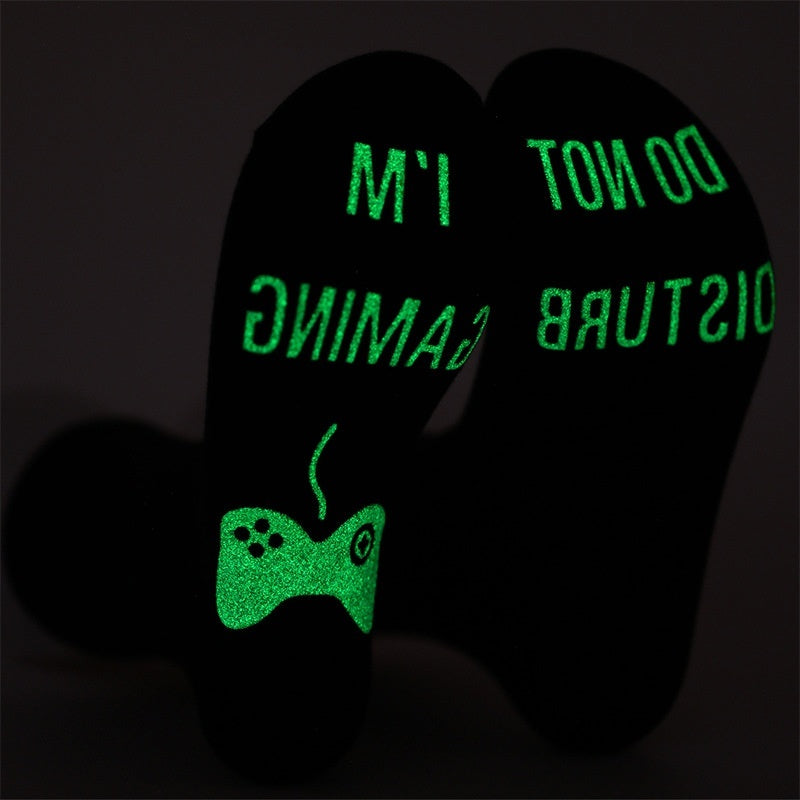 Men's Pure Cotton "I'm Gaming Do Not Disturb" Socks