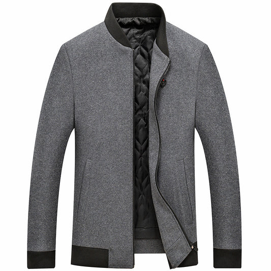 Men's Woolen Top Cotton And Thickening Jacket