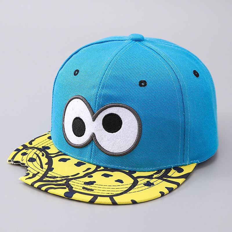 Men's Flat Brim Missing Corner Snack Baseball Cap