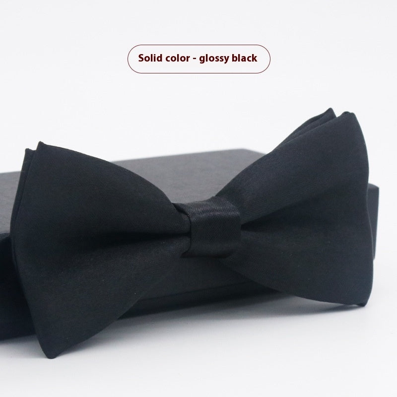 Men's Solid Color Bow Tie