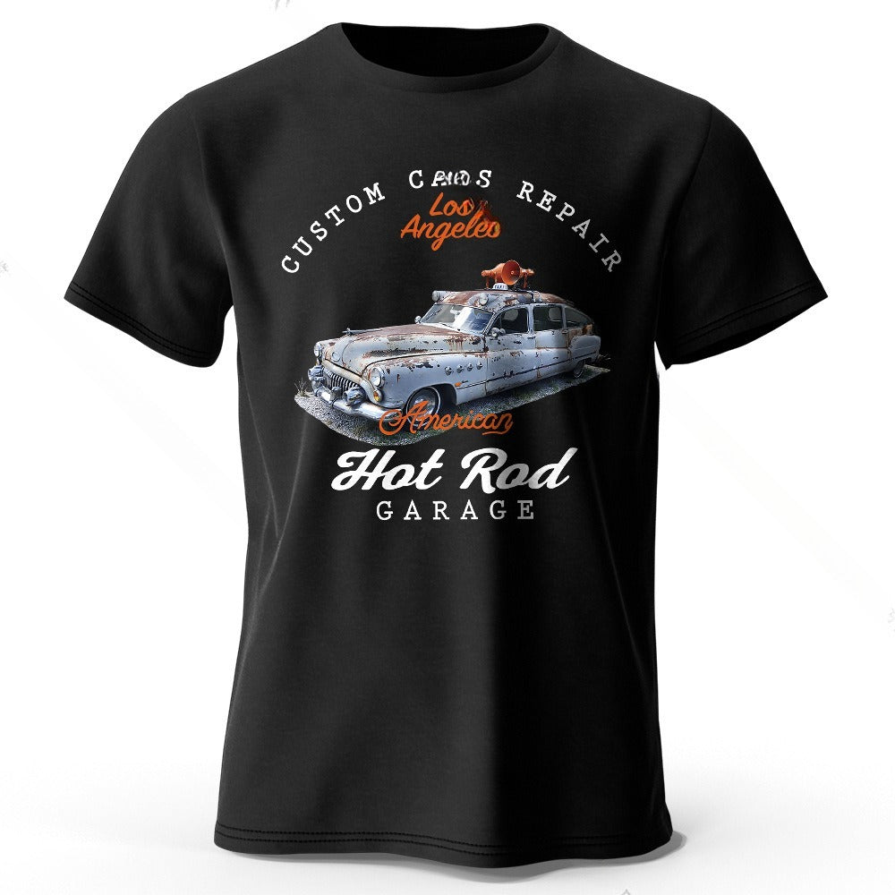 Car Club Patch Print Men's T-shirt