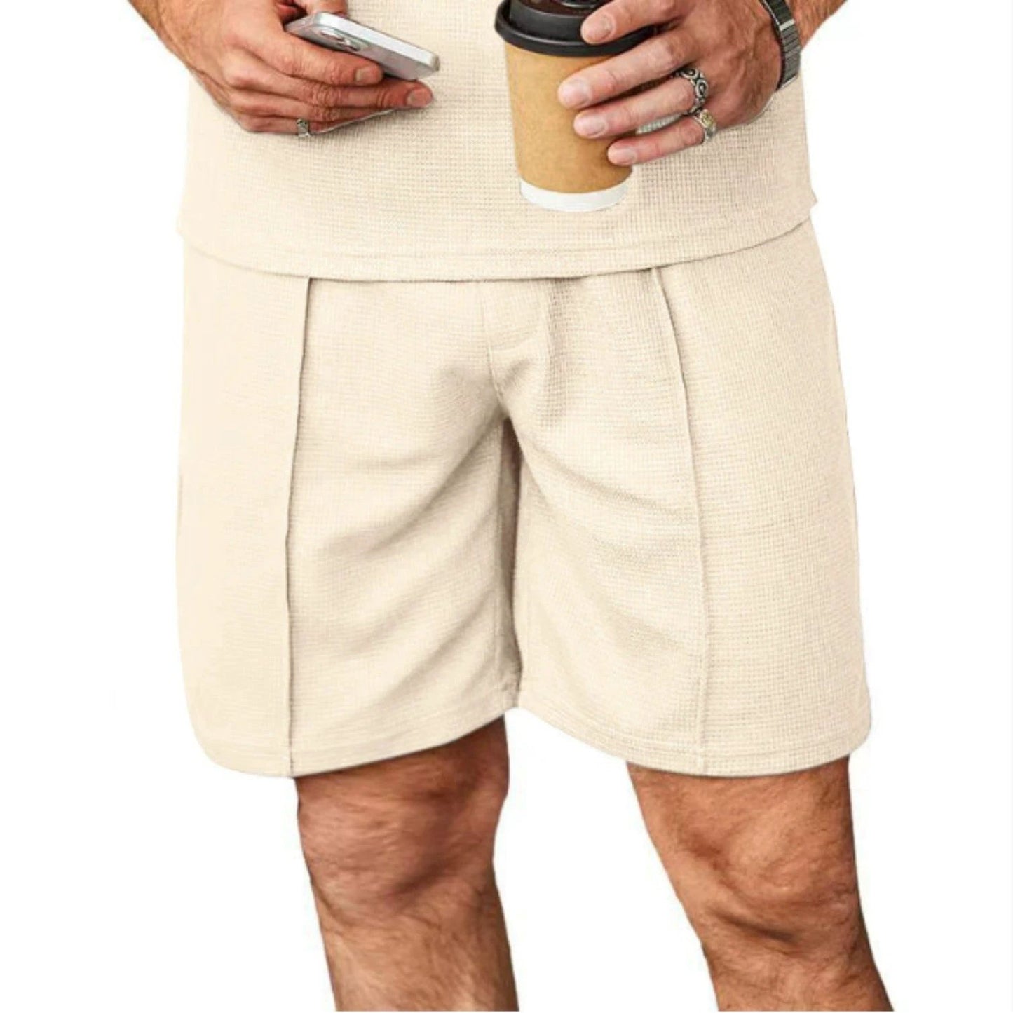 Men's Straight Leg Casual Shorts by GJG Denim