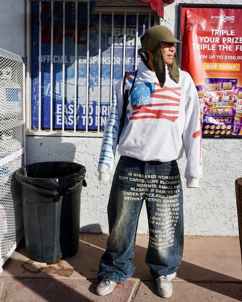 Men's Casual Loose Wide-leg Straight Pants