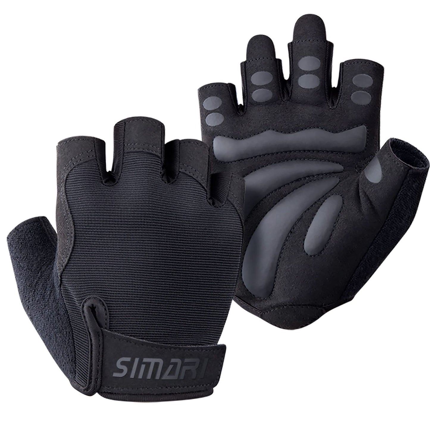 Men's Simplicity All-Match Sports Fitness Short Finger Gloves