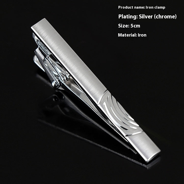 Men's Business Silver Simple Fashion Short Tie Clip