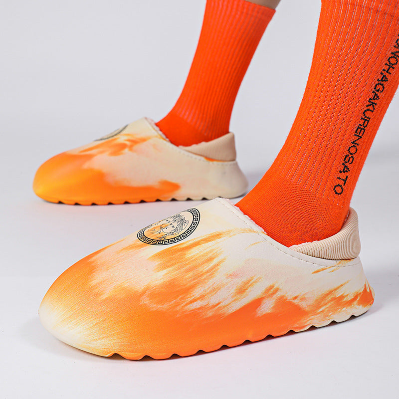 Men Waterproof Warm Cotton Slippers
