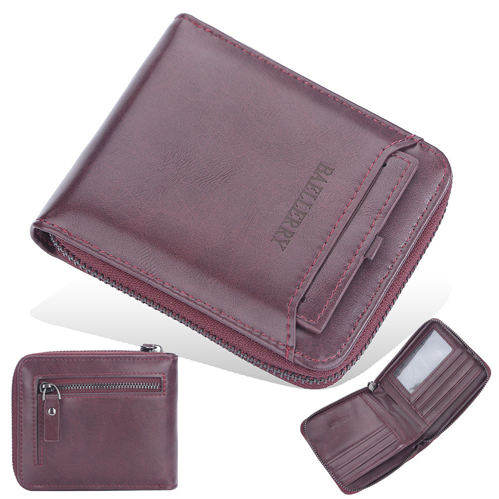 Men's Business Retro Multi Card Slots Wallet