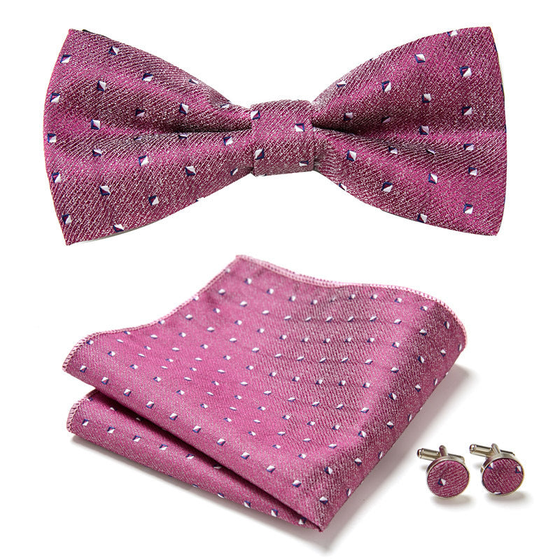 Men's Bow Ties Three Piece Set