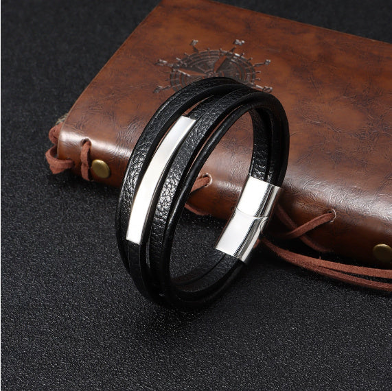 Faux Leather Bracelets For Men
