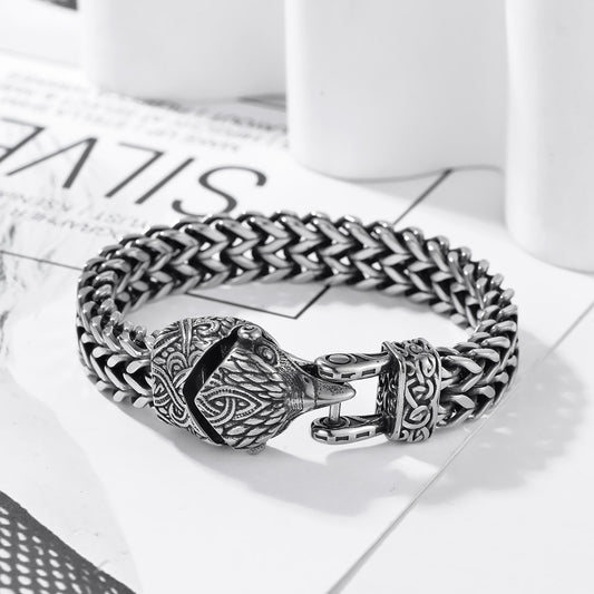 Men's Vintage Viking Titanium Bracelet