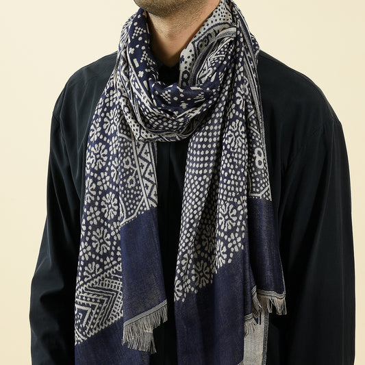 Men's Cotton And Linen Short Scarf