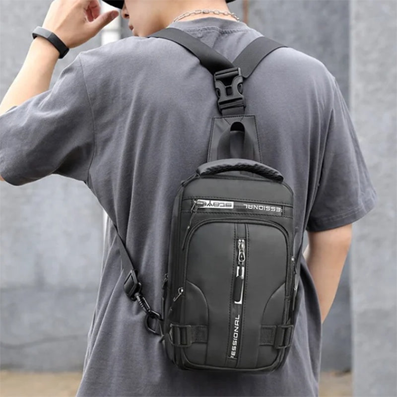Men's Crossbody Multifunctional Backpack