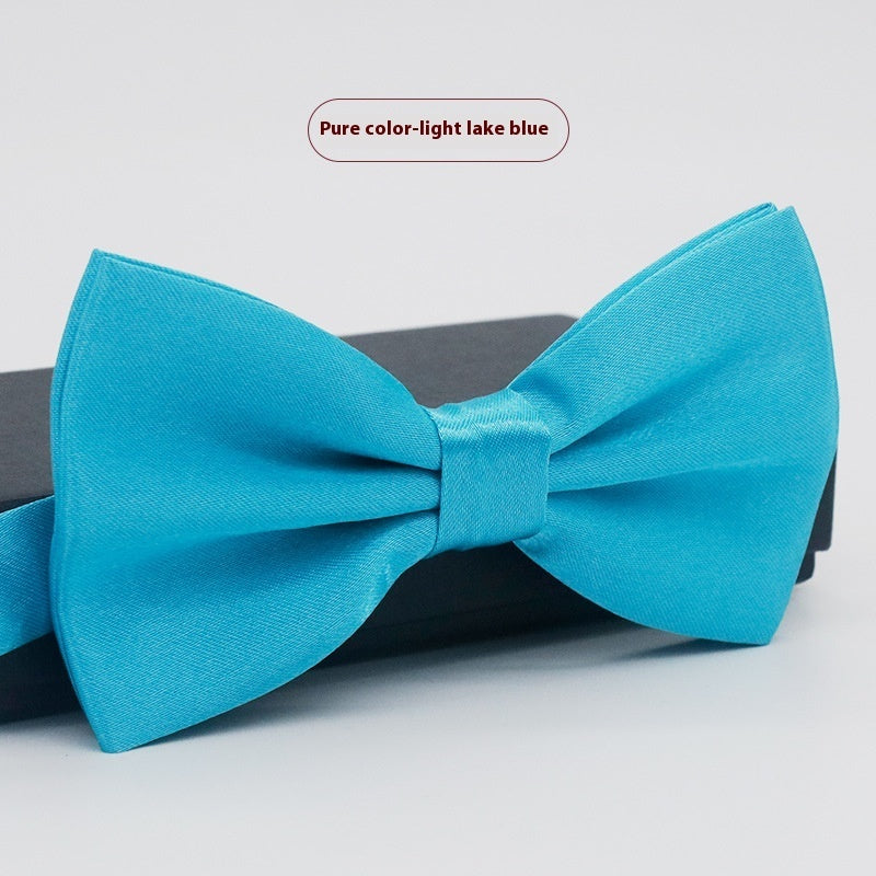 Men's Solid Color Bow Tie