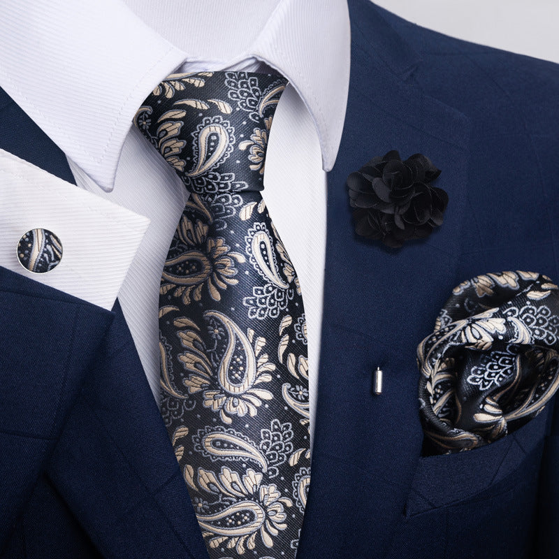 Men's Tie and Pocket Square Combo