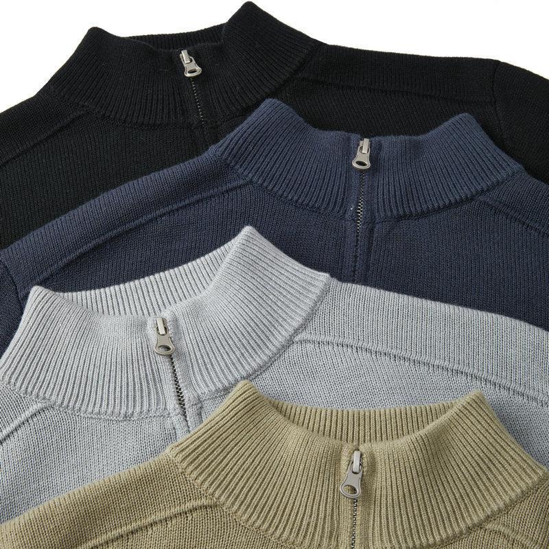 Men's Casual Thickened Wool Base Sweater