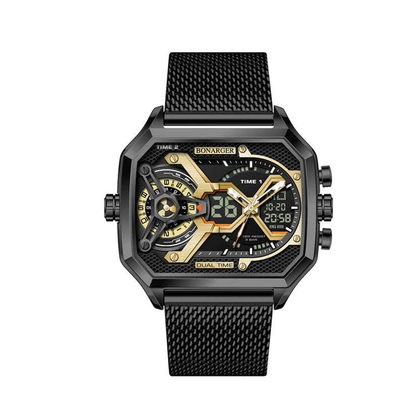 Men's Electronic Multi-functional Sports Luminous Waterproof Watch
