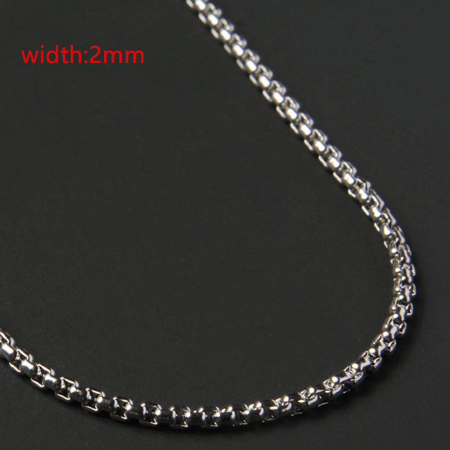 Men's Steel Figaro Cuban Chain Necklace