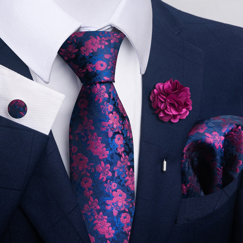 Men's Tie and Pocket Square Combo