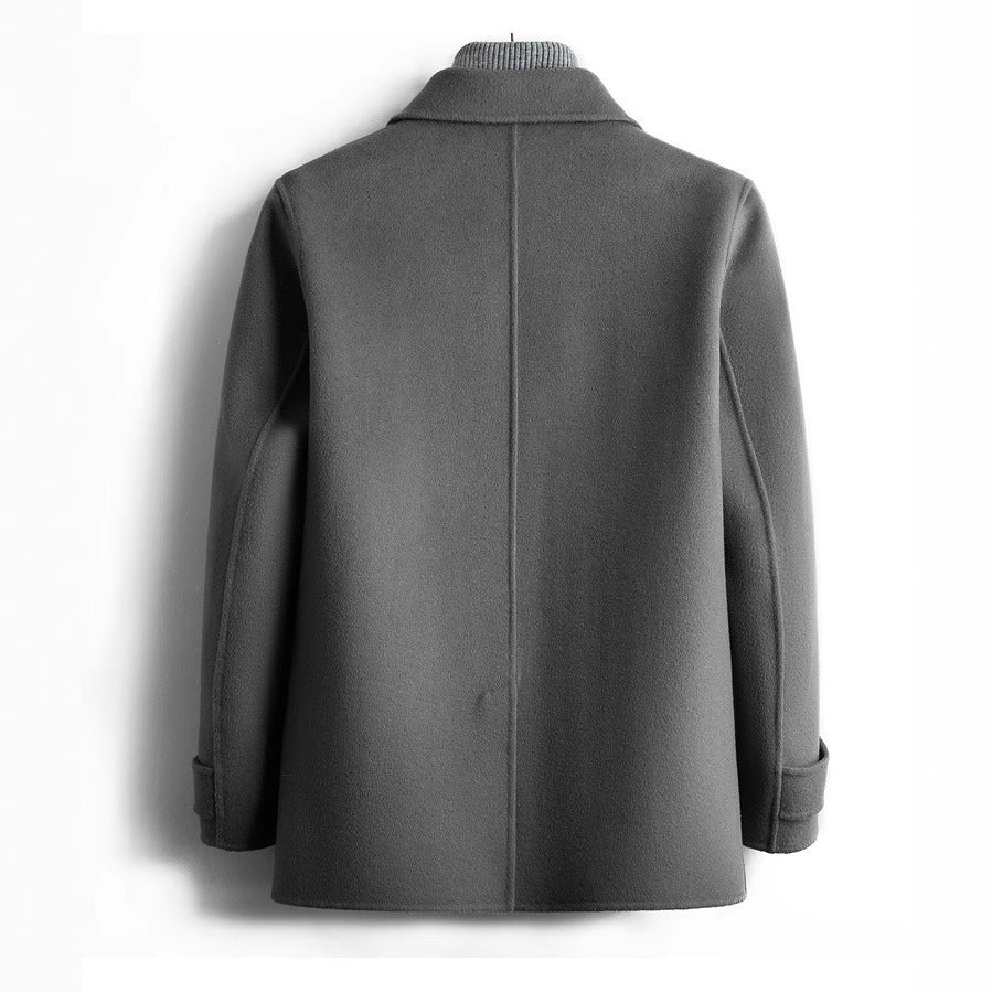 Men's Double-faced Woolen Fashion Coat