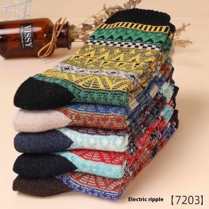 Men's 5-10 Pairs Retro Thick Socks