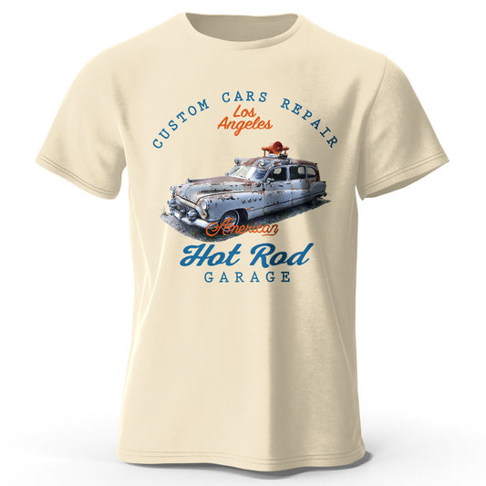 Car Club Patch Print Men's T-shirt