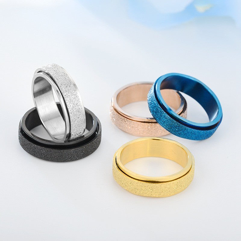 Turnable Anxiety Ring For Men