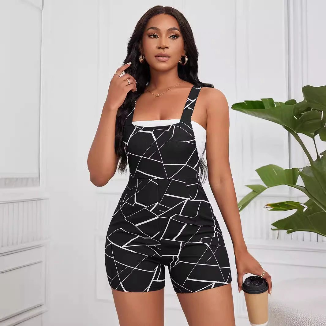 Stylish Casual And Minimalist Design Womens Romper by GJG Denim