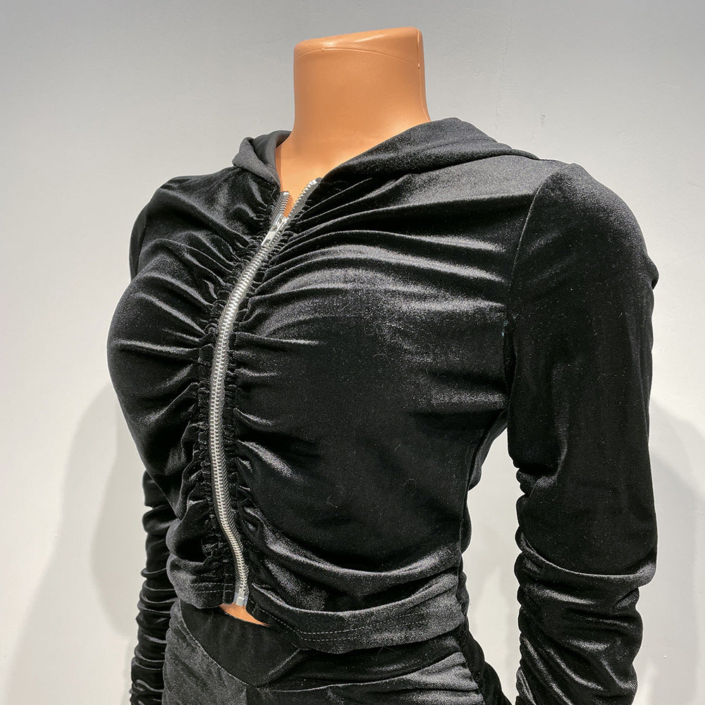 Plush Long Sleeve Suit matching set  Women