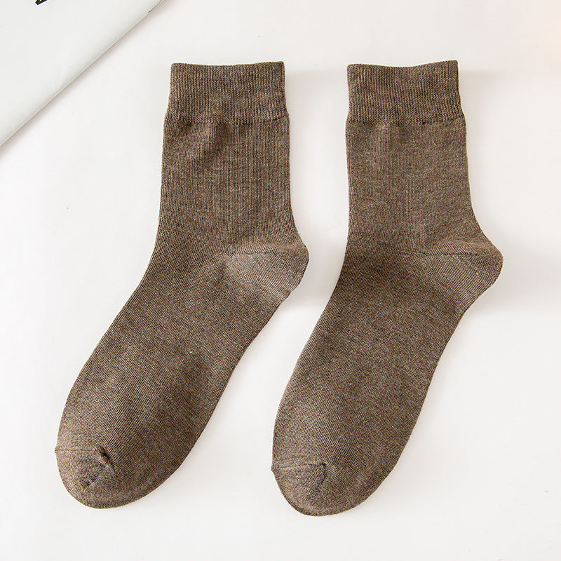 Men's Solid Color Socks
